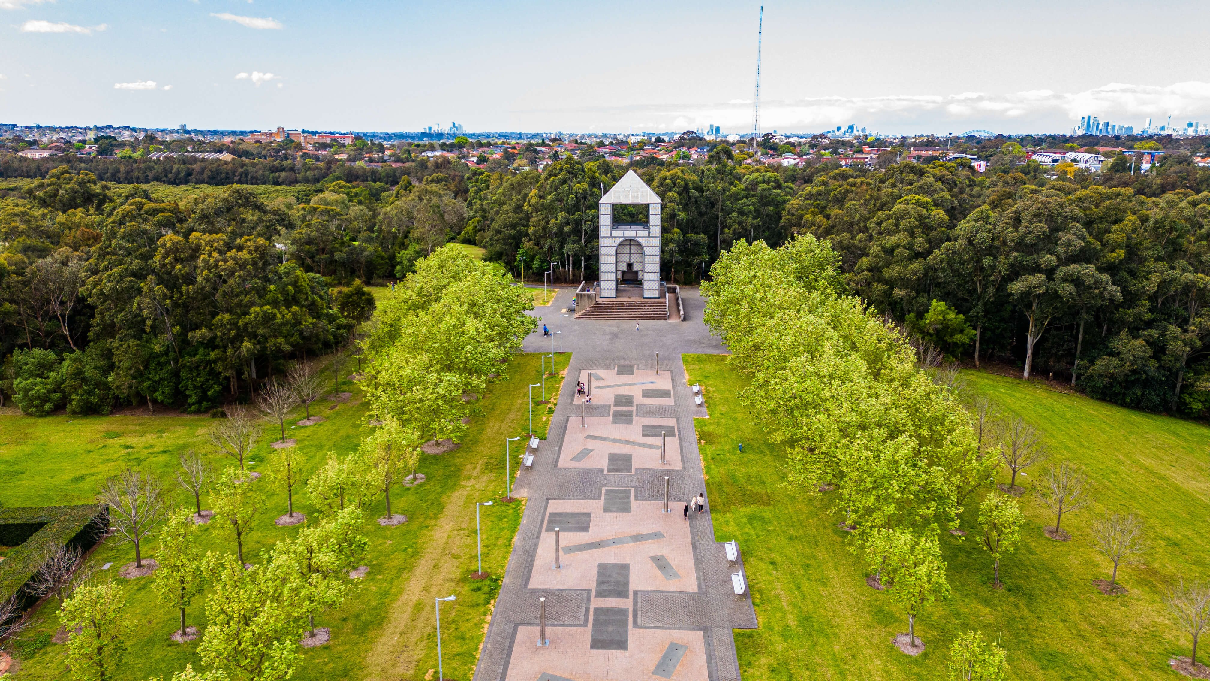 The Treillage Tower at Bicentennial Park