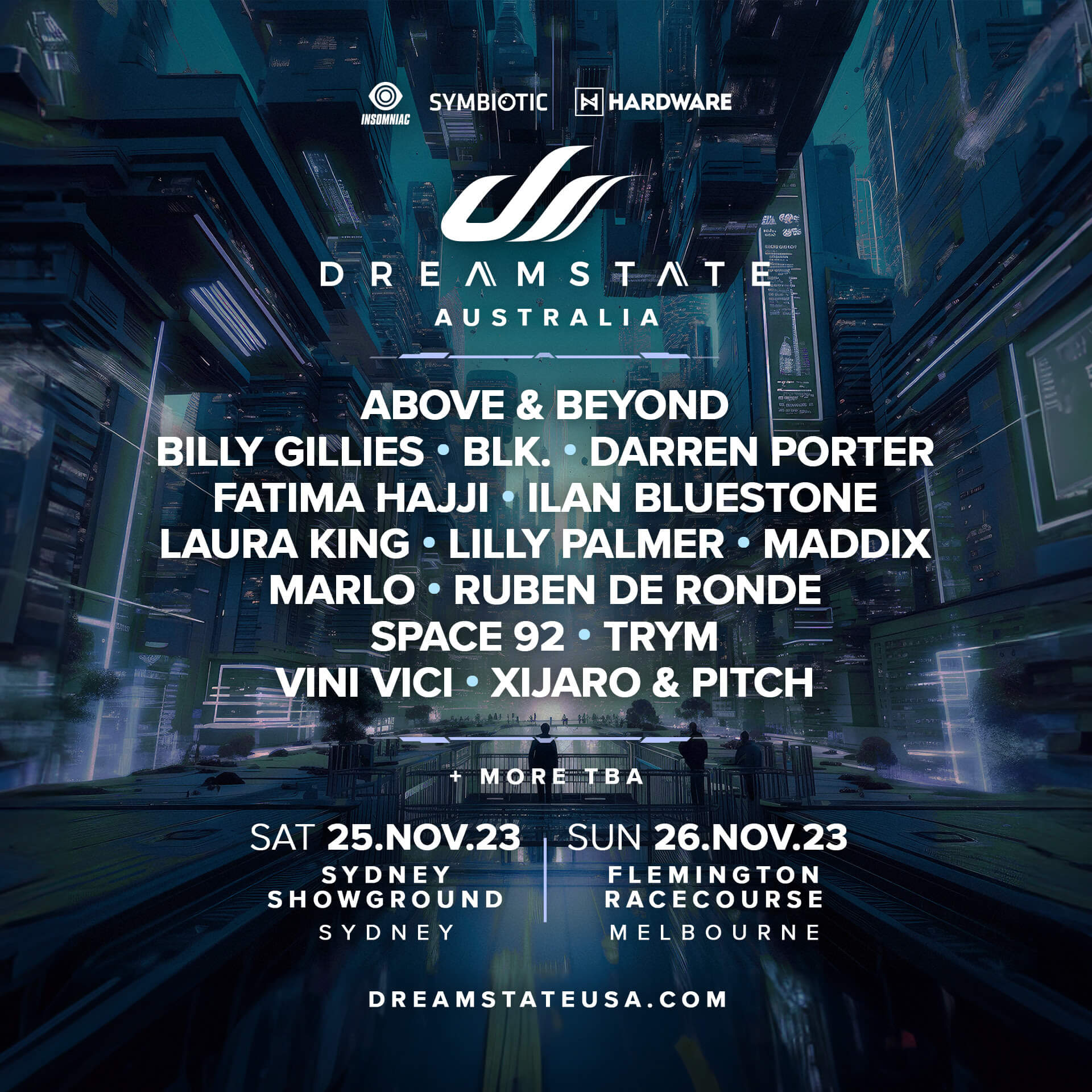 Dreamstate Australia 2023 Line-up