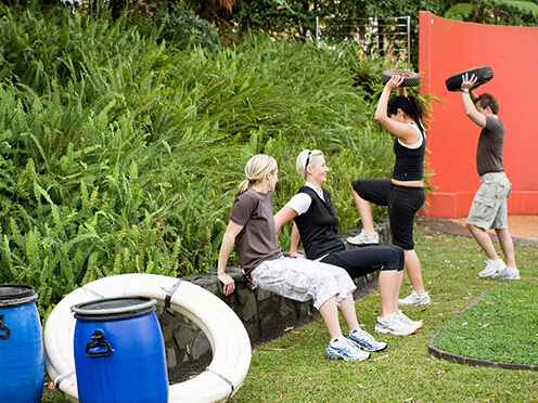 Group fitness class at Sydney Olympic Park