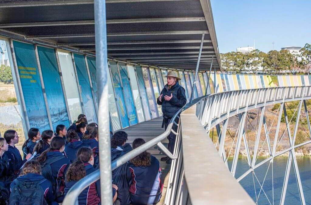 Students listening to instructor