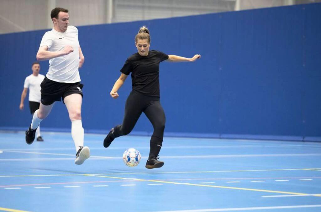 People playing futsal
