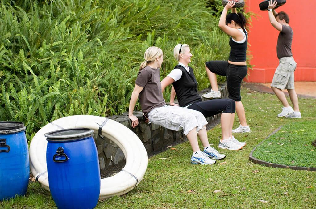 Group fitness class at Sydney Olympic Park