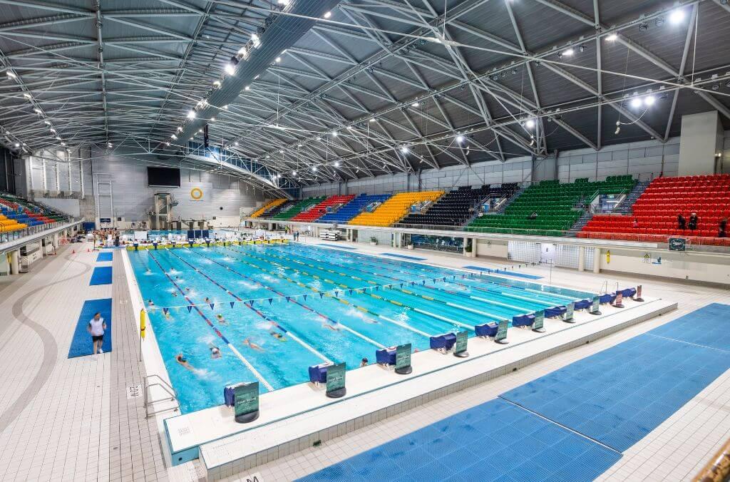 Image of Olympic sized pool at the Aquatic Centre